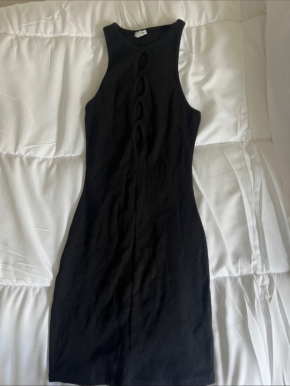 Garage Black Cutout Bodycon Dress